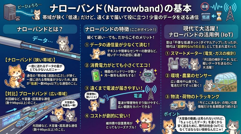 ナローバンド(Narrowband)図解