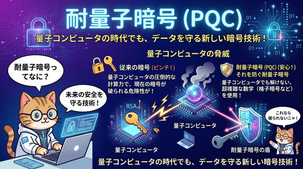 耐量子暗号（Post-Quantum Cryptography）図解
