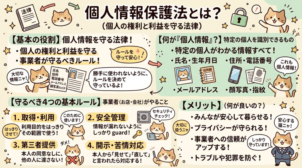 個人情報保護法（こじんじょうほうほごほう）