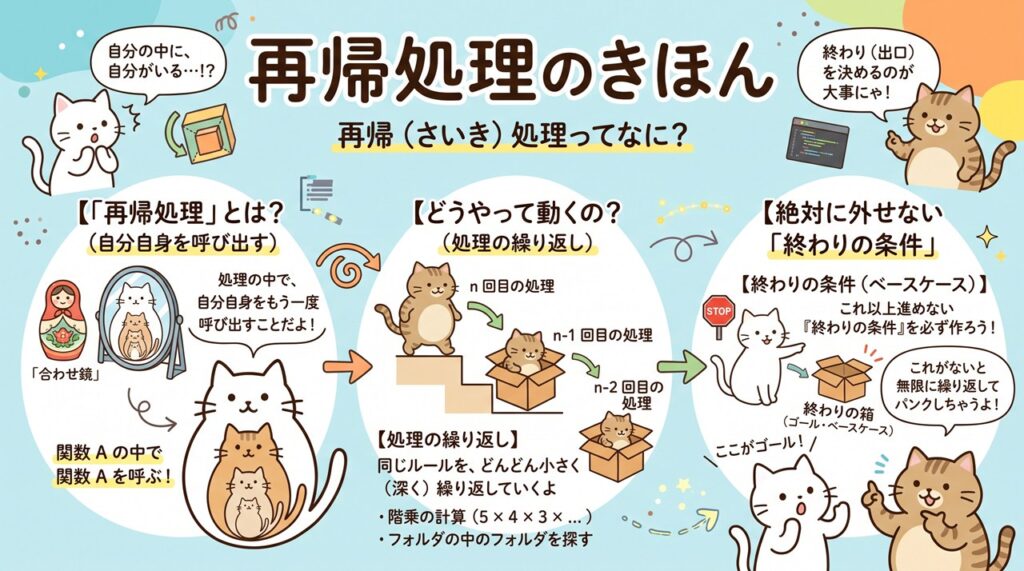 再帰処理（Recursive Processing）図解