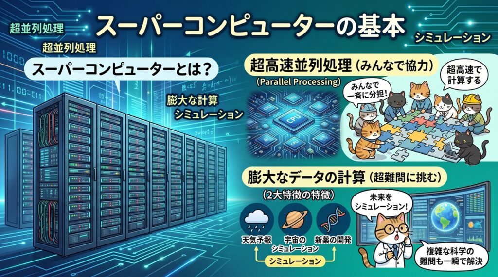 スーパーコンピューター（Supercomputer）図解