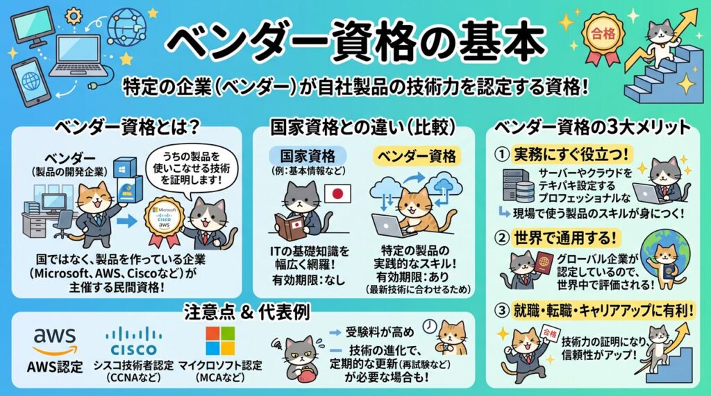 ベンダー資格(Vendor Certification)図解